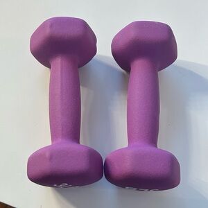 Purple Dumbbells Set - 3 lbs